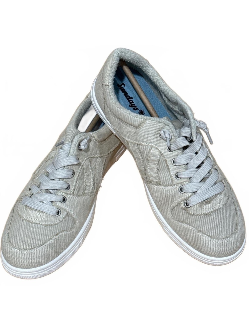 Sundays Men's Casual Canvas Sneakers Size 10M Light Gray